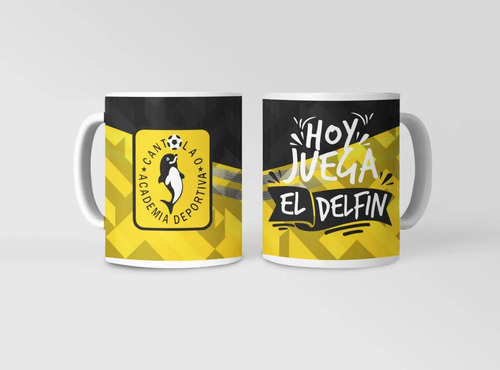 Taza Academia Cantolao Delfín - Futbol Peruano Blanco