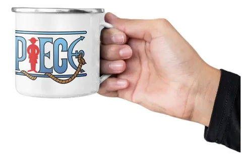 Taza Enlozada Navega Con One Piece - Aventura Pirata Blanco One Piece Aventura