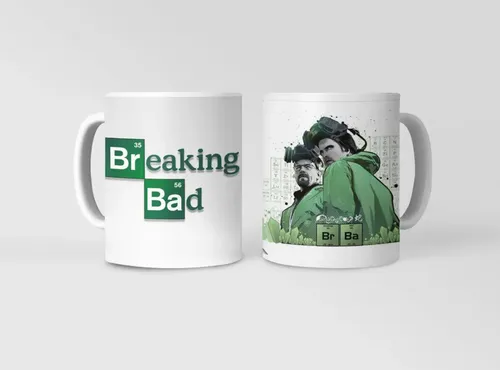 Taza Breaking Bad Regalo Para Aficionados Blanco