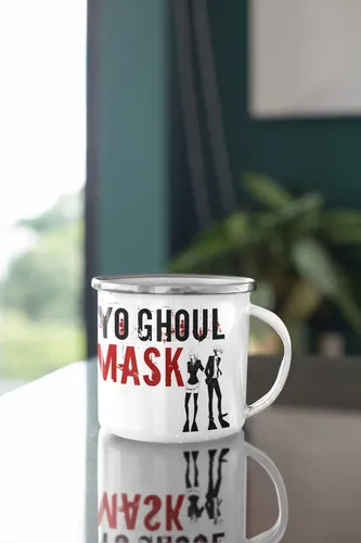 Taza Enlozada Oculta Tu Identidad Con Tokyo Ghoul Blanco Tokyo Ghoul