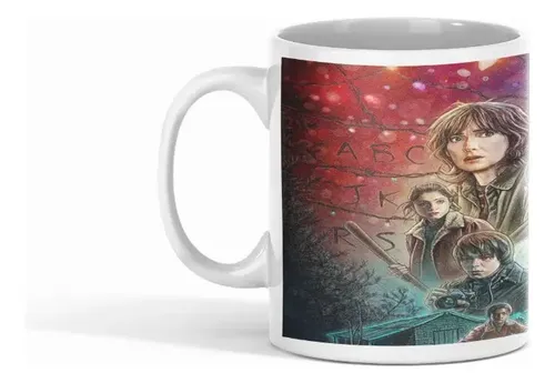 Taza Stranger Things - Los Misterios De Hawkins Blanco