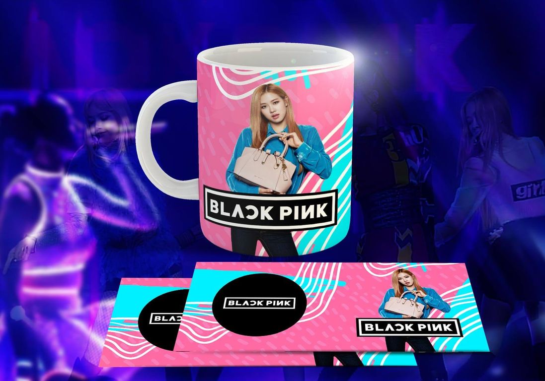 Taza Ceramica 11oz K-Pop Insp Blackpink Bolso RT