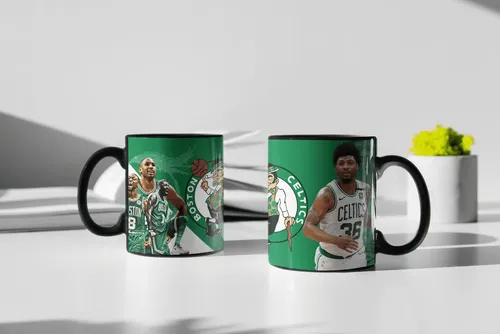 Taza Magica- Boston Celtics-marcus Smart Nba Negro Fútbol