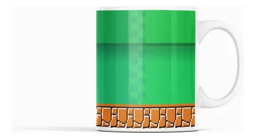 Taza Super Mario - Mundo De Tuberías Blanco