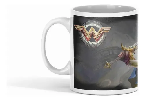 Taza Wonder Woman La Mujer Maravilla Blanco