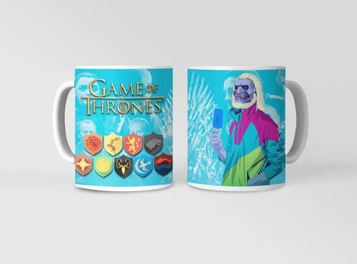 Taza Juego De Tronos - Tronos Con Vagante Branco Blanco