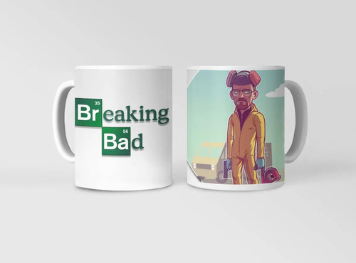 Taza Breaking Bad Con Walter White Un Clásico Blanco