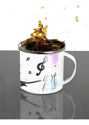 Taza Enlosado Soda Stereo Gracias Totales Blanco Gracias Totales