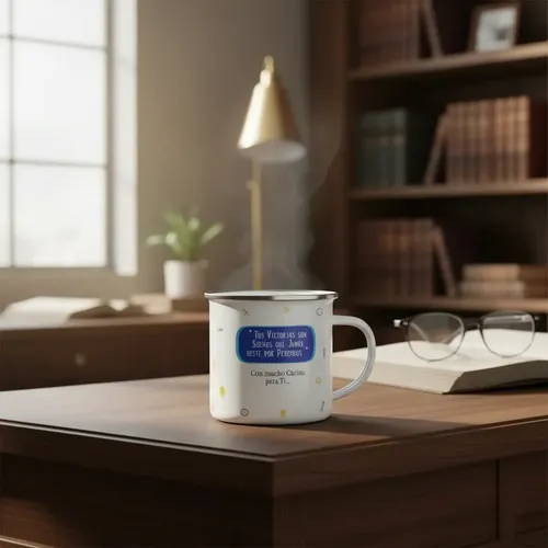 Taza Enlozada Tornillos Y Tazas - Día De Mecánico Blanco