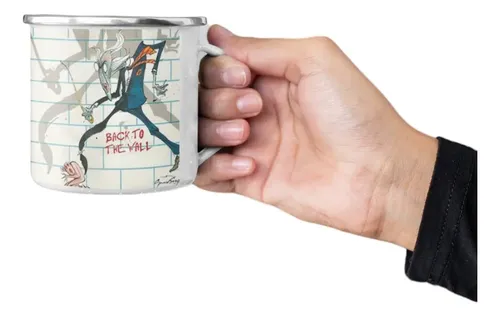 Taza Enlozada Pink Floyd - Un Viaje Musical Blanco Pink Floyd The Wall
