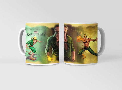 Taza Iron Fist - Puño De Poder Blanco