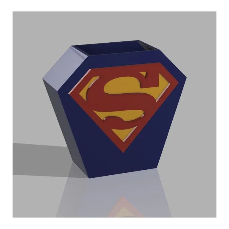 Lapicero Superman Porta Lápices Escritorio Decorativo