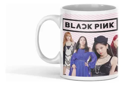 Taza Black Pink Kpop Exclusivo Para Fans Blanco