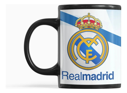 Taza Magica Club Real Madrid Futbol Español Merengues Negro Real Madrid F