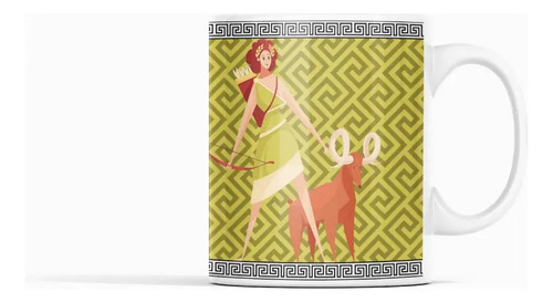 Taza Artemisa - Para Amantes De La Mitología Griega Blanco