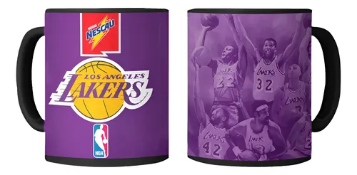 Taza Mágica Los Ángeles Lakers Histórico - Nba Negro Nba