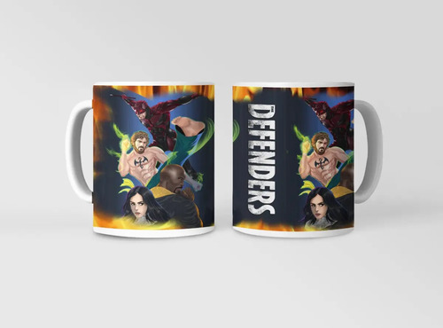 Taza The Defenders - Héroes De La Ciudad Blanco