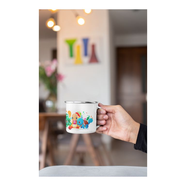 Taza Enlozada Pokémon - Captura y Entrenamiento