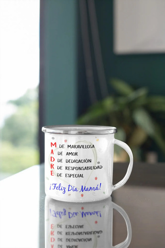Taza Enlozada Mamá Master Chef - Sabores Del Corazón Blanco Mamá Master Chef