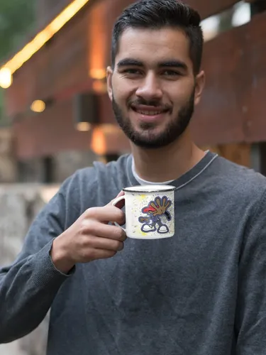 Taza Enlozada Número 5 Los Chicos Del Barrio Knd Blanco Los Chicos Del Barrio