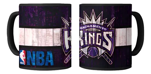 Taza Magica Sacramento Kings - Nba Negro Nba