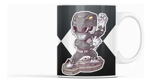 Taza Power Ranger Adam - Para Fans Del Ranger Amarillo Blanco