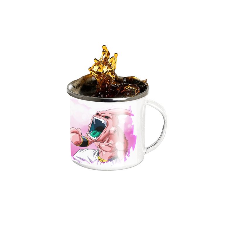 Taza Enlozada Con Majin Buu - Diversión Dragon Ball Z
