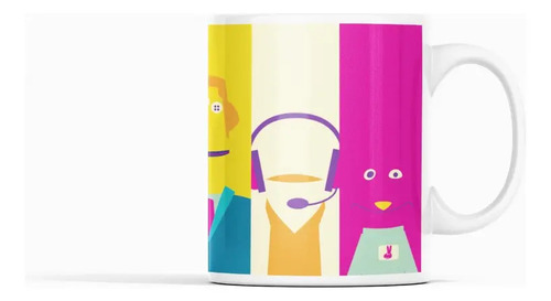 Taza Personajes Icónicos De 31 Minutos - Colorido Blanco