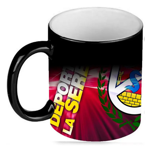 Taza Mágica Club De Deportes La Serena - Futbol Chileno Negro Fútbol