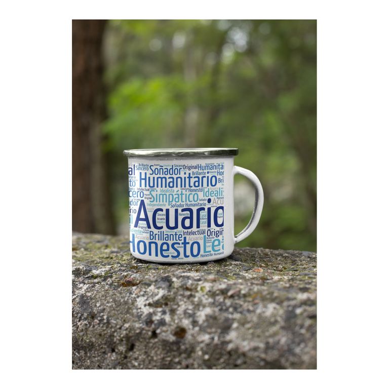 Taza Enlozada Acuario - Libertad y Fraternidad