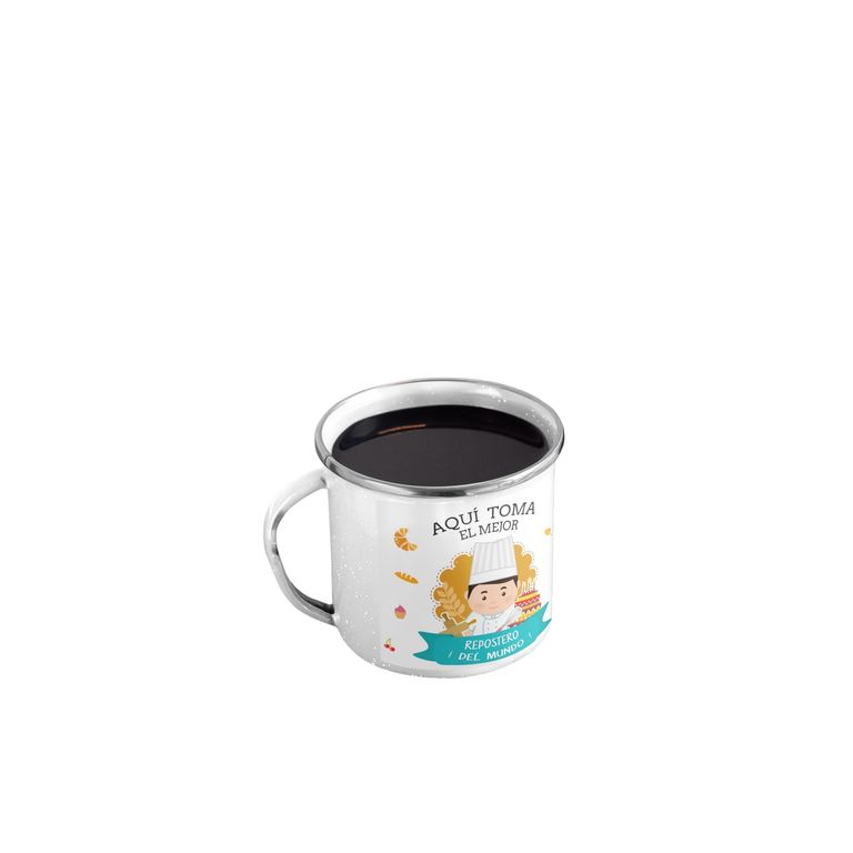 Taza Enlozada Creatividad y Café - Día de Repostero