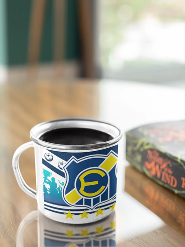 Taza Lechero Enlozado Everton De Viña Del Mar Fútbol Chileno Blanco Regalo