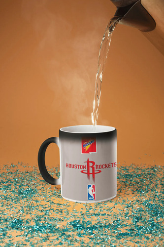 Taza Mágica Houston Rockets - Colección Nba Negro Nba