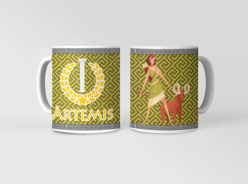 Taza Artemisa - Para Amantes De La Mitología Griega Blanco