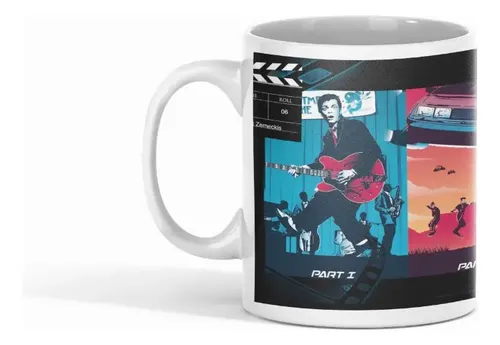 Taza Volver Al Futuro Delorean Blanco