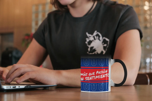 Taza Mágica Universidad De Chile - Futbol Chileno Negro Fútbol