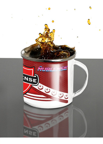 Taza Lechero Enlozado Club Deportivo Ñublense Fútbol Chile Blanco Regalo Club