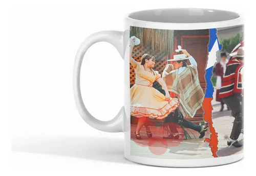 Taza Fiesta Nacional - Viva Chile Blanco