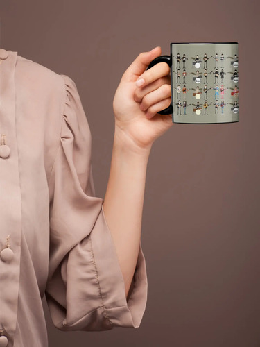 Taza Magica The Beatles Hello, Goodbye Bandas De Rock Negro The Beatles