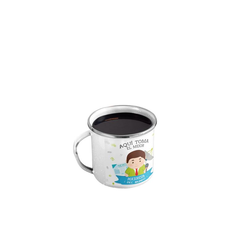 Taza Enlozada Historias y Cafe - Día de Periodista H