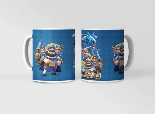 Taza El Reino De Clash Royale Al Descubierto Blanco