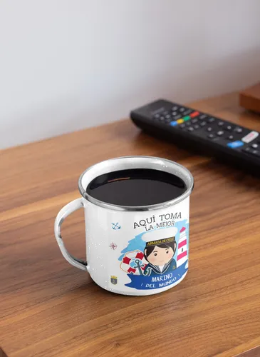 Taza Enlozada Orgullo Marino - Valor Y Vigor En Alta Mar