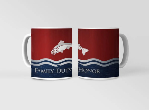 Taza Family Duty Honor Lealtad Y Legado Emergen Blanco