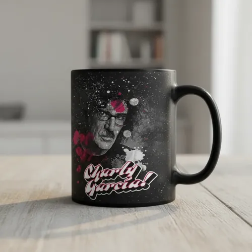 Taza Magica Charly Garcia Rock Argentino Negro Charly Garcia Rock Argentino