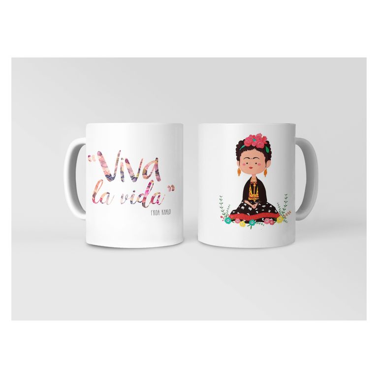 Taza Frida Kahlo - Viva la Vida en Colores