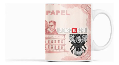 Taza La Resistencia De La Casa De Papel Blanco