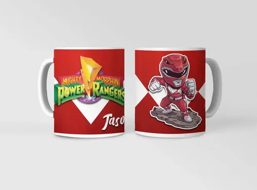 Taza Power Rangers - Morfosis Revelada Jason Blanco