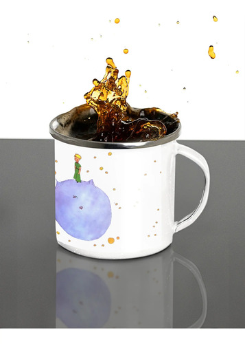 Taza Enlozada Con El Principito En El Desierto Blanco Regalo El Principito