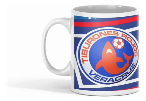 Taza Veracruz Marea Roja - Futbol Mexicano Blanco