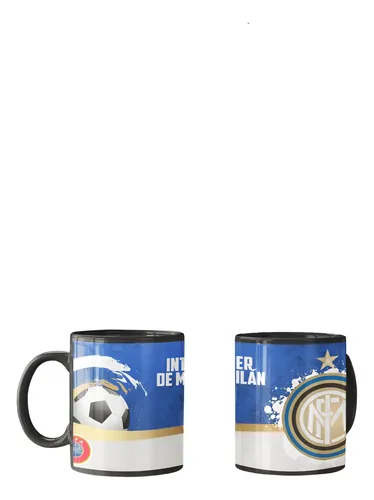 Taza Magica Ac Milan Futbol Italiano Rossoneri Champions Negro Fútbol